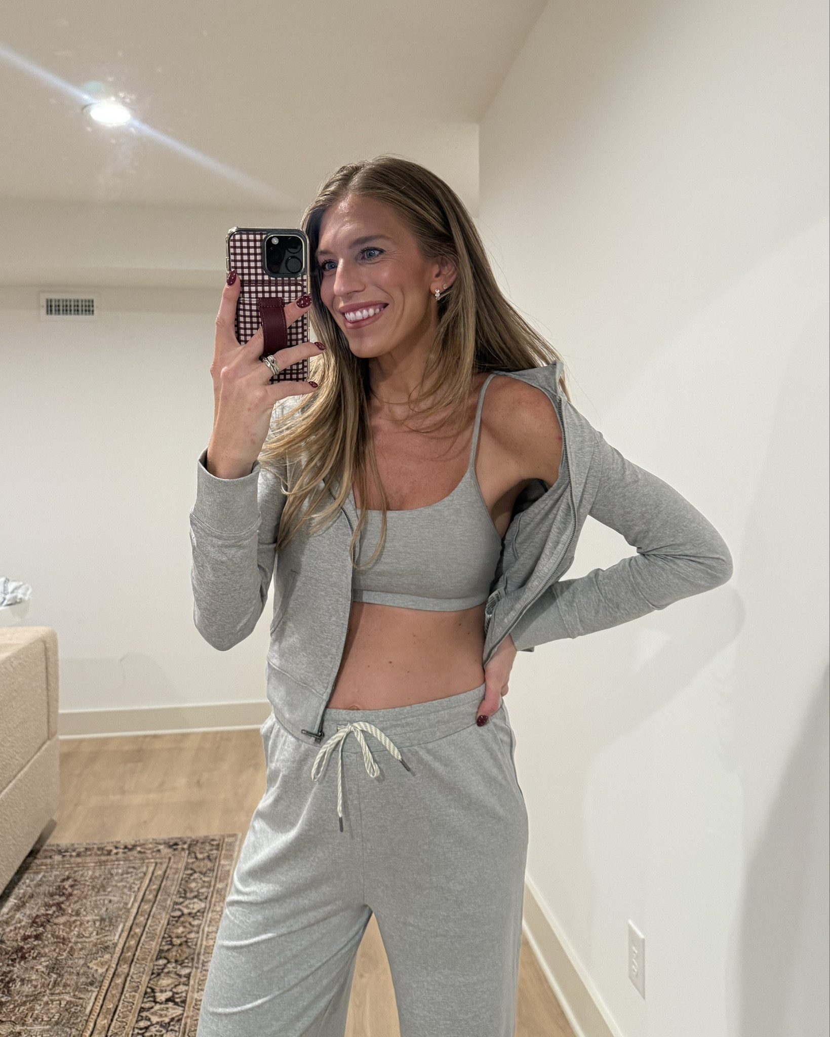 ONE OF MY FAVORITE BRAS IS ON SALE!! Padded, adjustable straps, and amazing for pregnancy. Today’s bump friendly and tall girl friendly ootd! 
Medium in top and medium long in bottoms for bump. They usually run tts! 





Vuori, lounge set, tall sizes, long inseam, 

#LTKootd #LTKTall #LTKBump