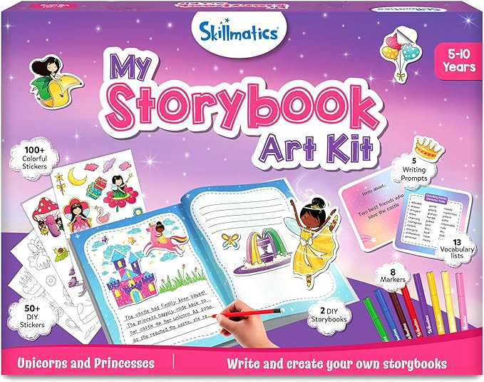 Skillmatics Storybook Art Kit - Create Fairytale Stories, DIY Craft & Writing Kit with 300+ Stick... | Amazon (US)