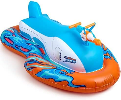 Nerf Super Soaker Stormforce Ride-On Racer – Inflatable Pool Float with Pool-Fed Mega Water Bla... | Amazon (US)