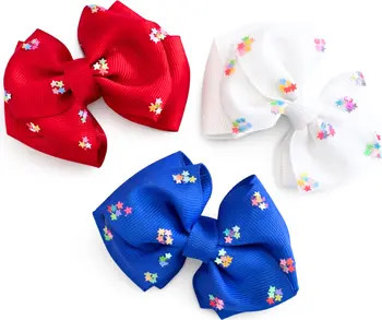 Bits & Bows Firecracker Summer Hair Bow Set | Nordstrom | Nordstrom