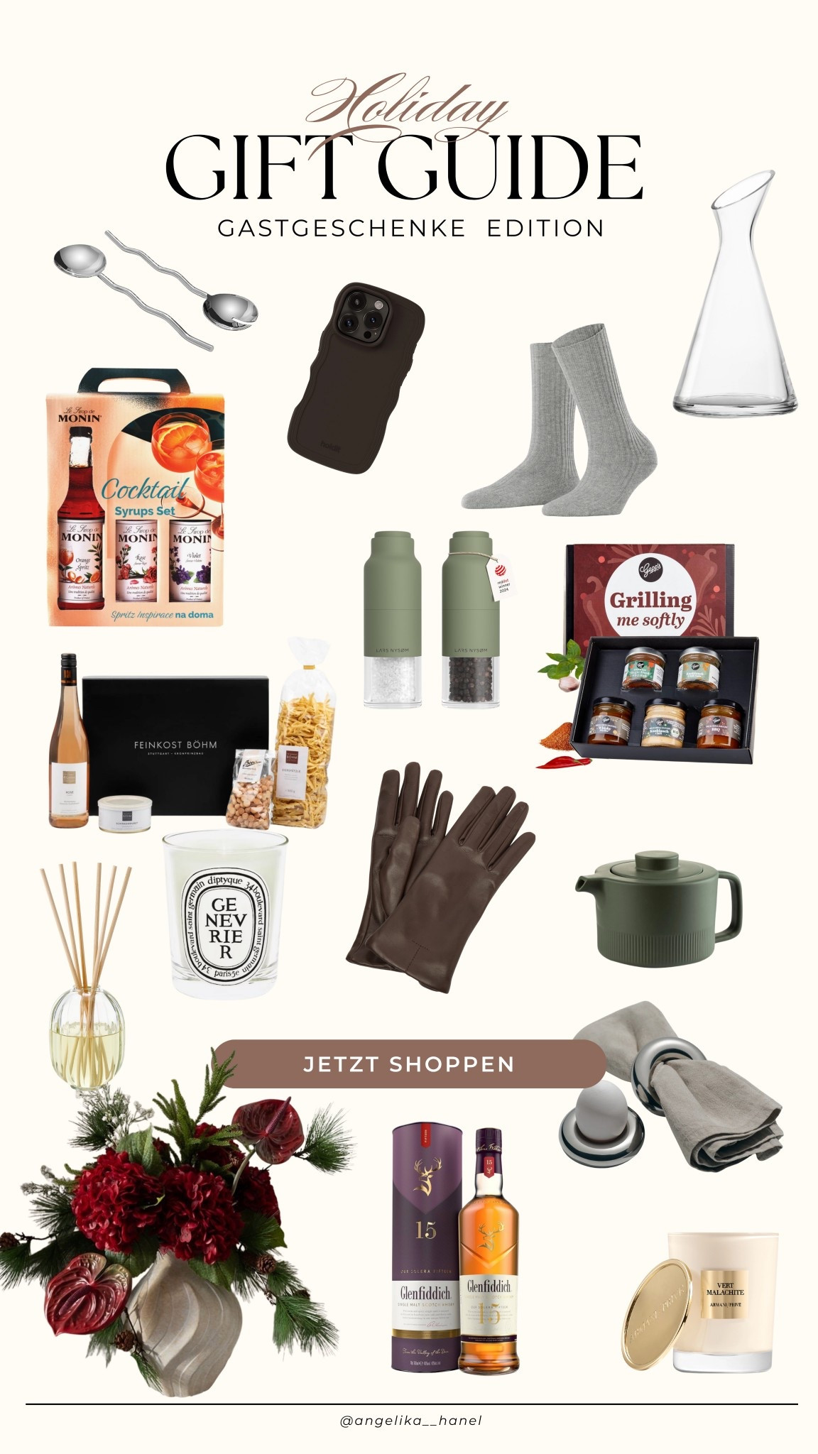 Du bist an Weihnachten bei Freunden oder Bekannten oder der Familie eingeladen? 
Hier sind die schönsten Gastgeschenk-Ideen für die Holiday Season – kleine, hochwertige Mitbringsel, die immer gut ankommen. 

#LTKfestive #LTKgiftguide #LTKdeutschland