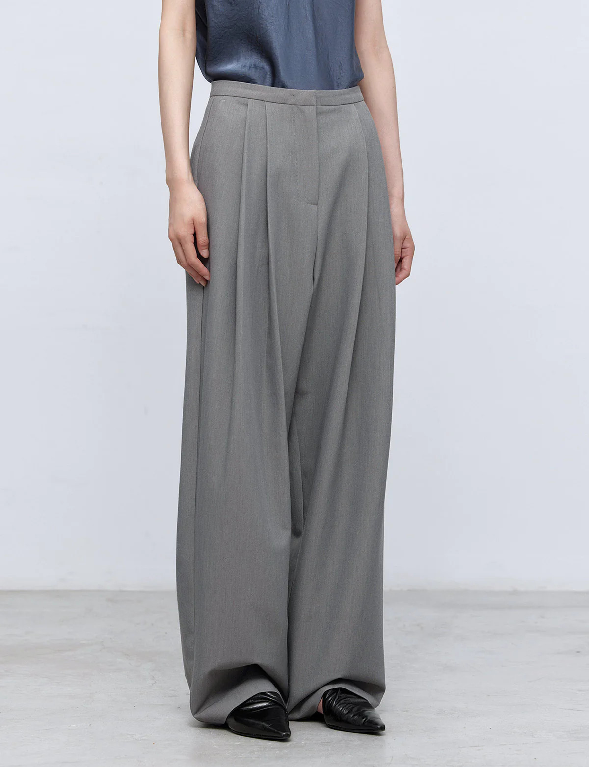 Diane Grey Trousers | Pixie Market