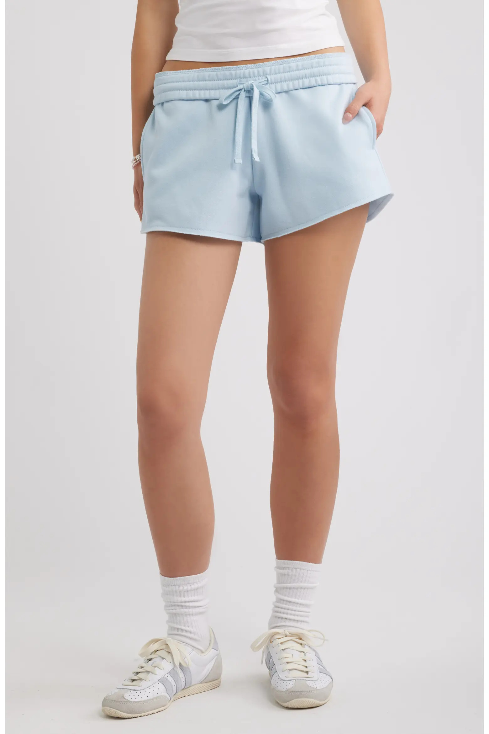 Foldover Fleece Mini Sweat Shorts (Women) | Nordstrom | Nordstrom