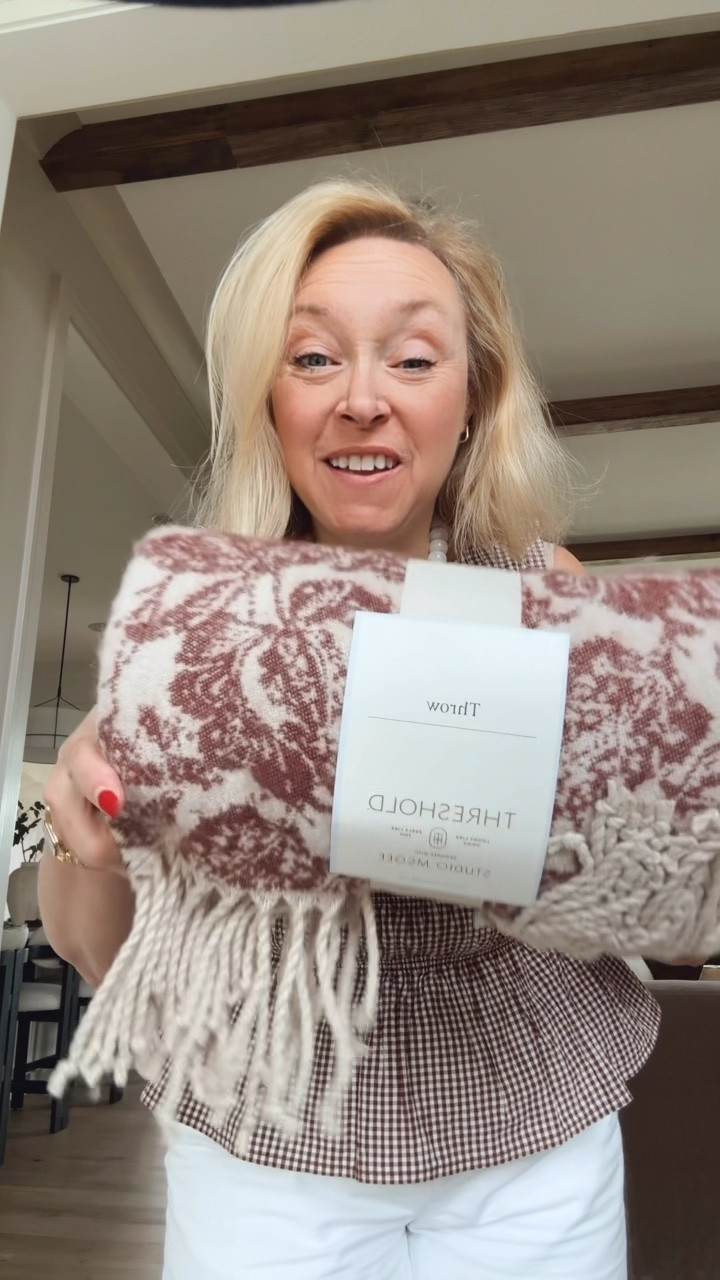 Pretty throw blanket for Fall or throughout the year. Gorgeous burgundy color and soft. 
@Target #target

#LTKHome #LTKSaleAlert #LTKSeasonal