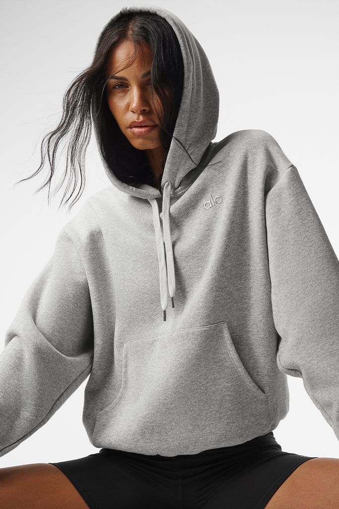 Accolade Hoodie - Athletic Heather Grey | Alo Yoga