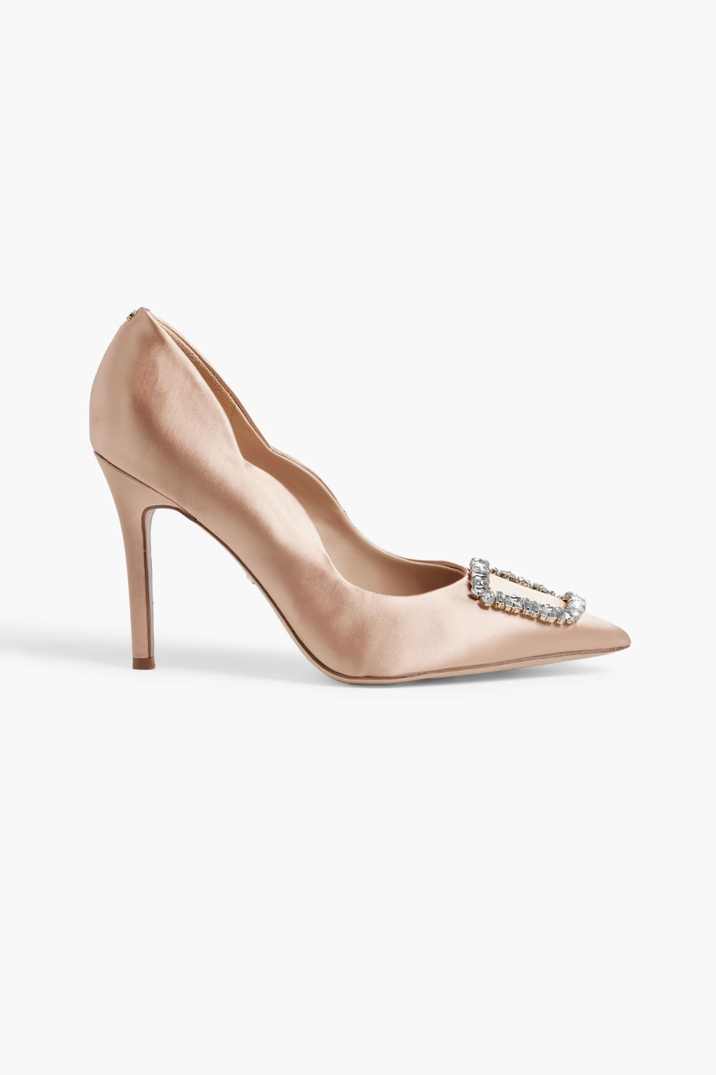 Harriet crystal-embellished satin pumps | The Outnet (US and CA)