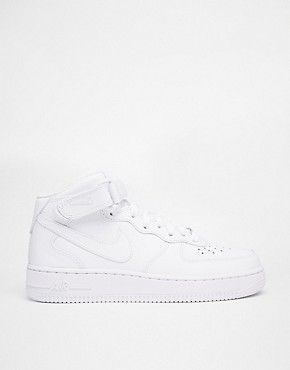 Nike Air Force 1 07 Mid White Trainers | ASOS UK