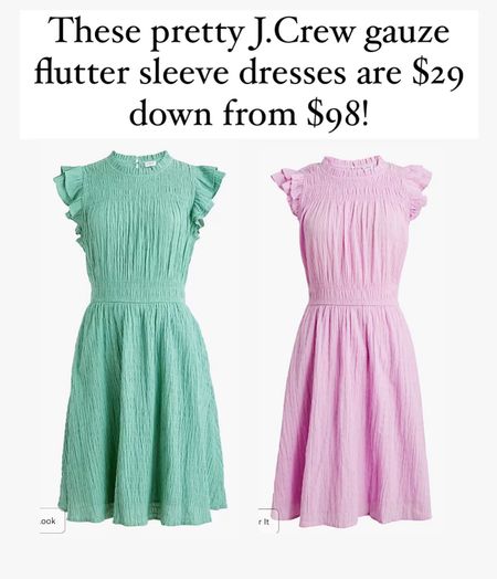 I’m obsessed with pretty dresses! These gauze flutter sleeve dresses are $29 down from $98!!! 

#LTKstyletip #LTKfindsunder50