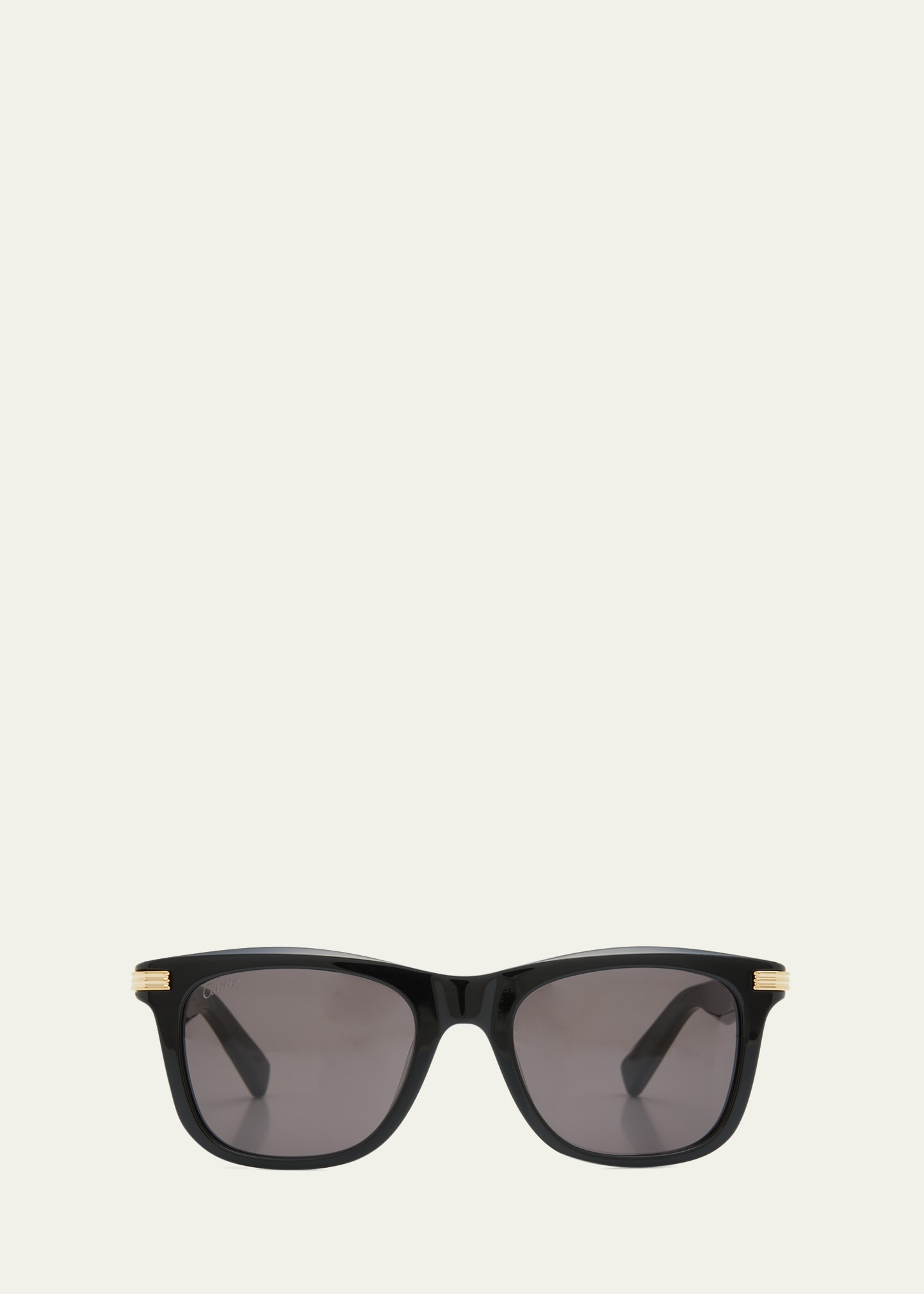 Cartier Men's Saddle Bridge Square Sunglasses | Bergdorf Goodman