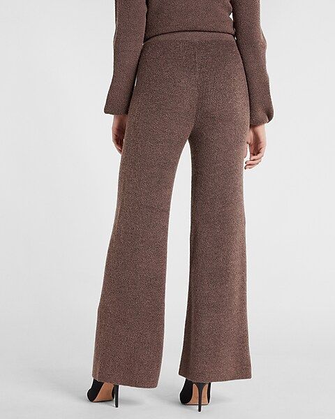 Super High Waisted Sweater Wide Leg Pants | Express