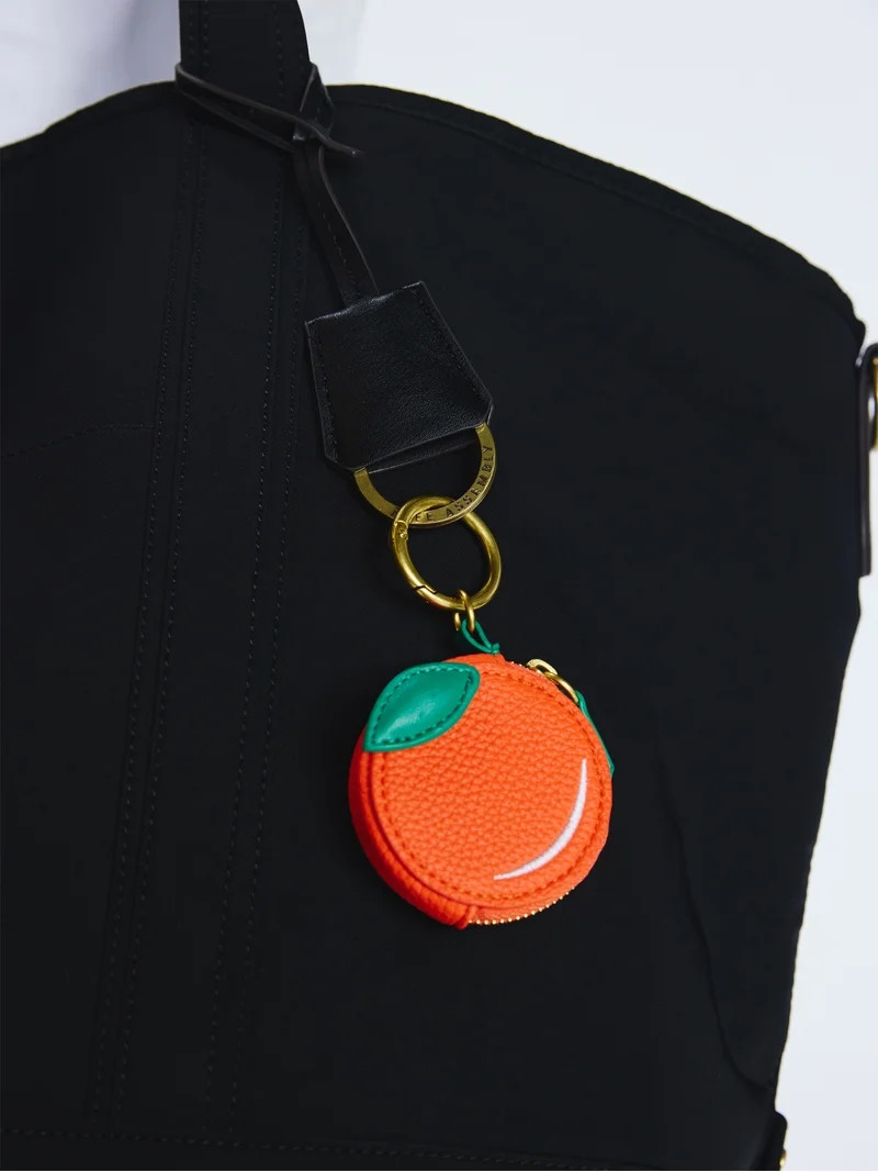 Free Assembly Women's Orange Coin Pouch Handbag Charm | Walmart (US)
