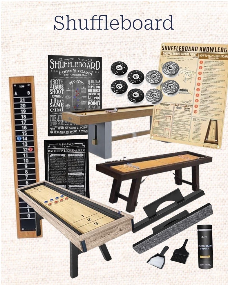 Shuffleboard ideas for a billiards room. 

#LTKHome