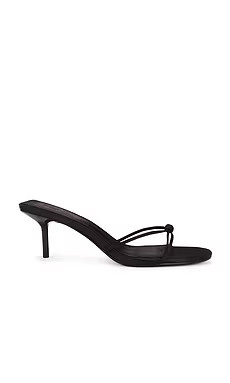 FEMME LA Maeve Slipper in Satin Black from Revolve.com | Revolve Clothing (Global)