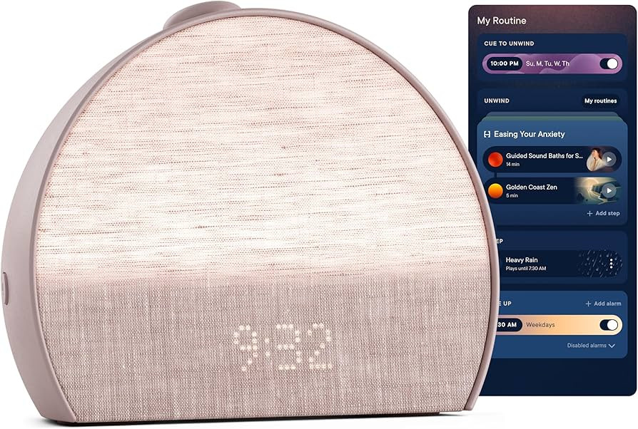 Hatch Restore 3 Sunrise Alarm Clock, Sound Machine, Smart Light (Rosy) - White Noise, Screen-Free... | Amazon (US)