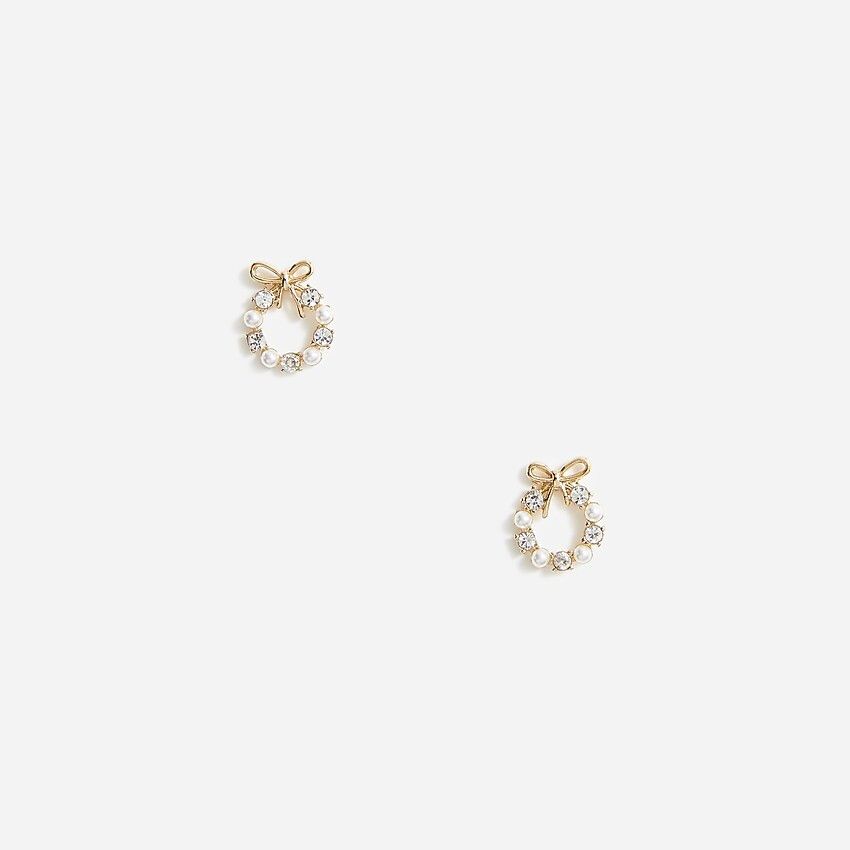 Wreath stud earrings | J.Crew Factory