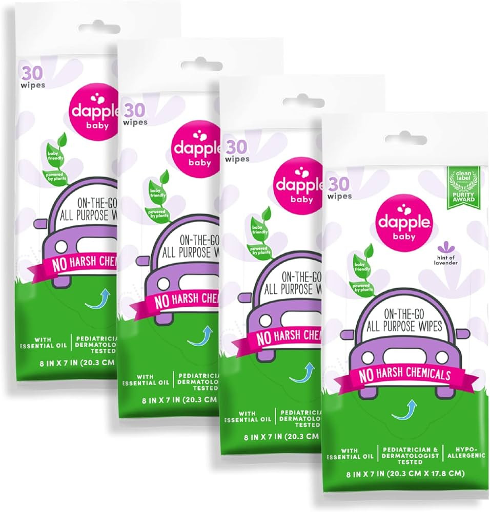 Dapple Baby All Purpose Cleaning Wipes, Hypoallergenic, Powered by Plants | Amazon (US)
