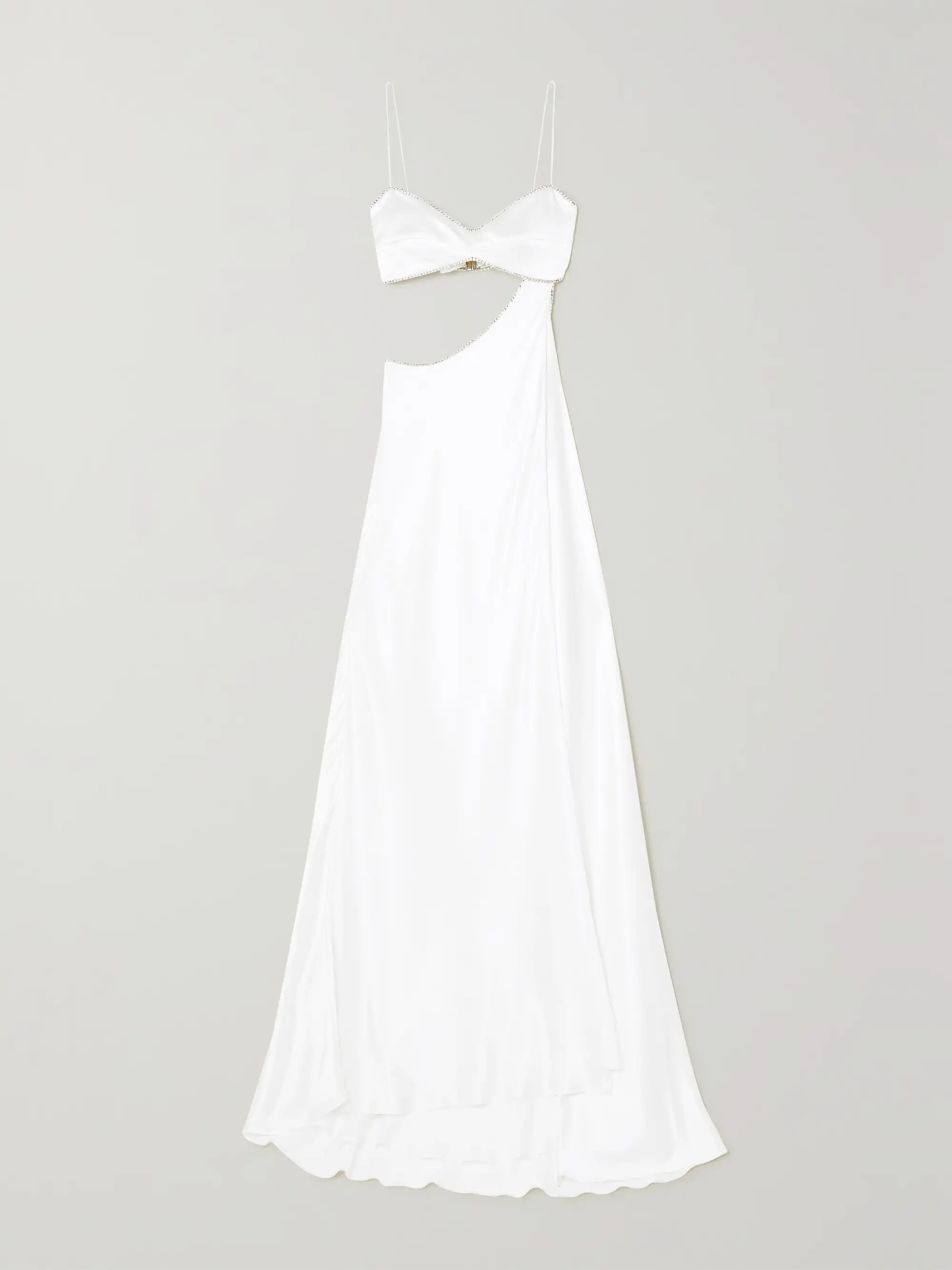 Symic cutout crystal-embellished silk-satin gown | NET-A-PORTER (US)