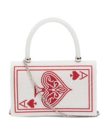 Beaded Ace Of Hearts Satchel | TJ Maxx