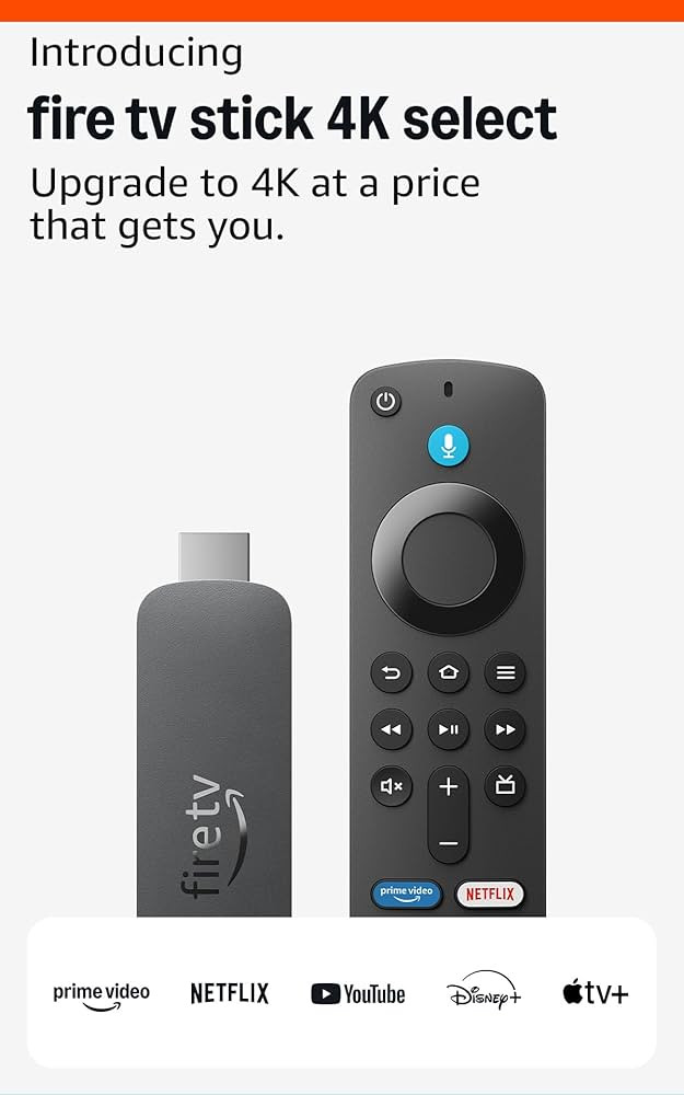 Amazon Fire TV Stick 4K Select (newest model), quick-loading apps, fluid 4K playback, AI powered ... | Amazon (US)
