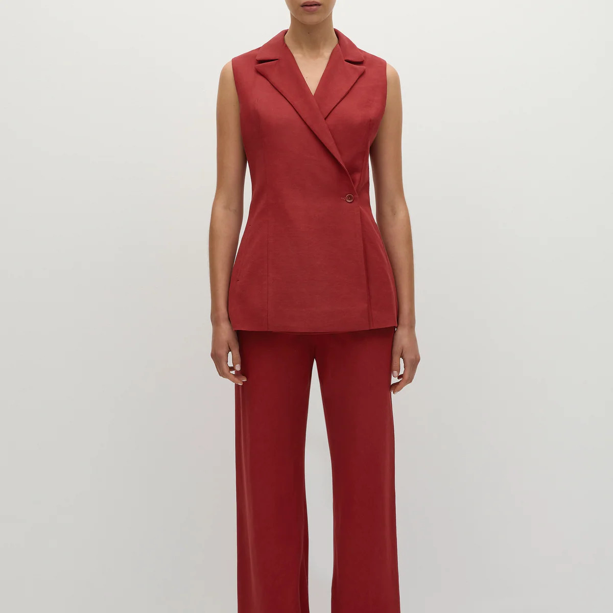 Florine Blazer Deep Red - Final Sale | Faithfull (AU)