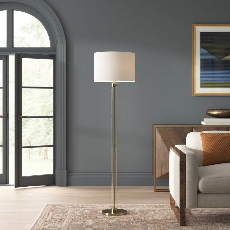 Rossdale 63'' Brass/Clear Traditional | Wayfair North America