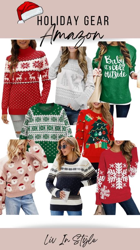 Amazon Holiday sweaters and sweatshirts! 

#LTKSeasonal #LTKHoliday #LTKGiftGuide