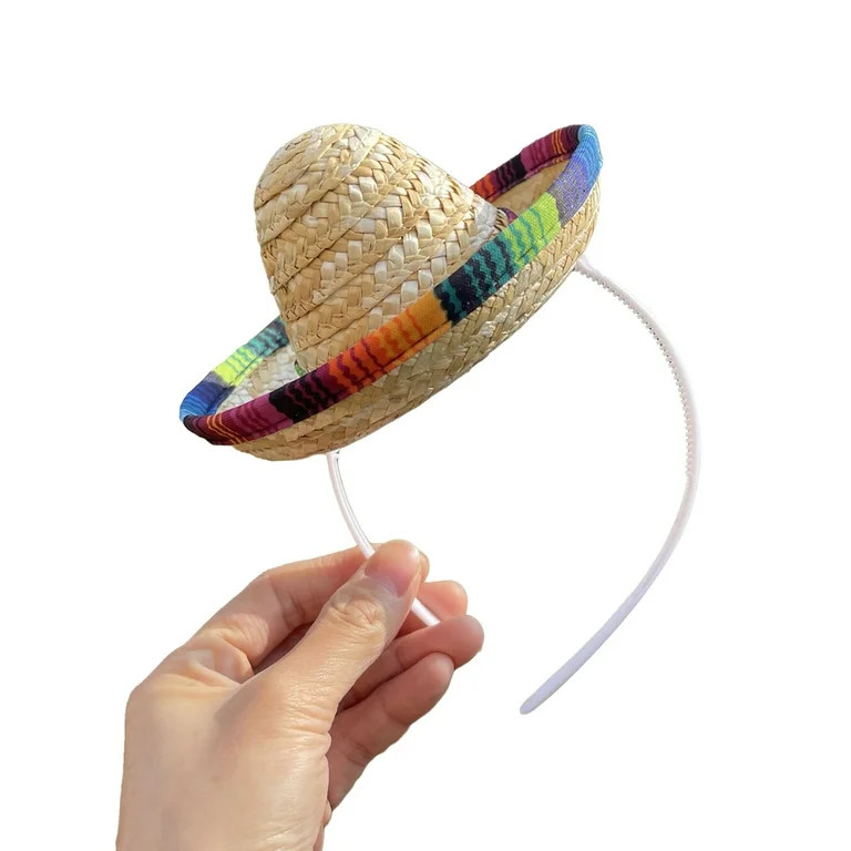Mini Mexican Hat Multicolor Sombrero Hats Cinco De Mayo Fiesta Hat | Walmart (US)