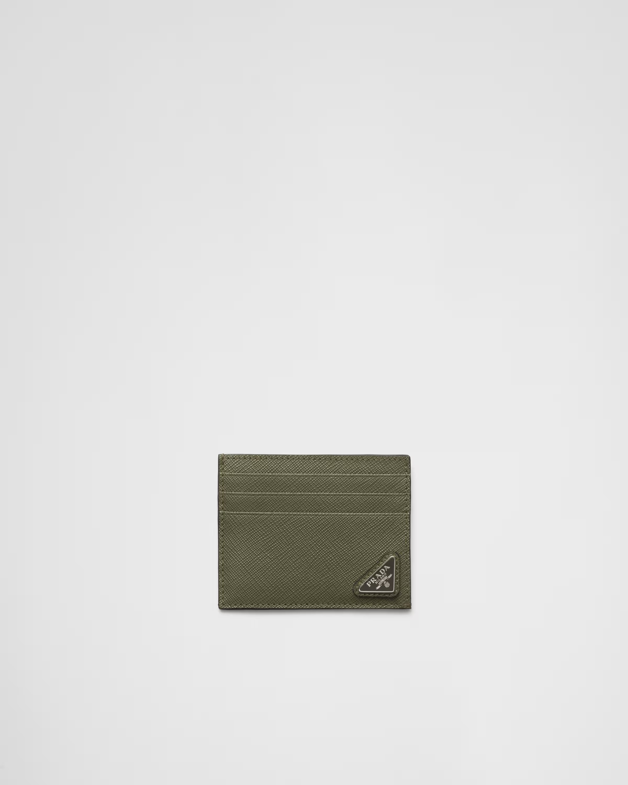 Saffiano leather card holder | Prada US