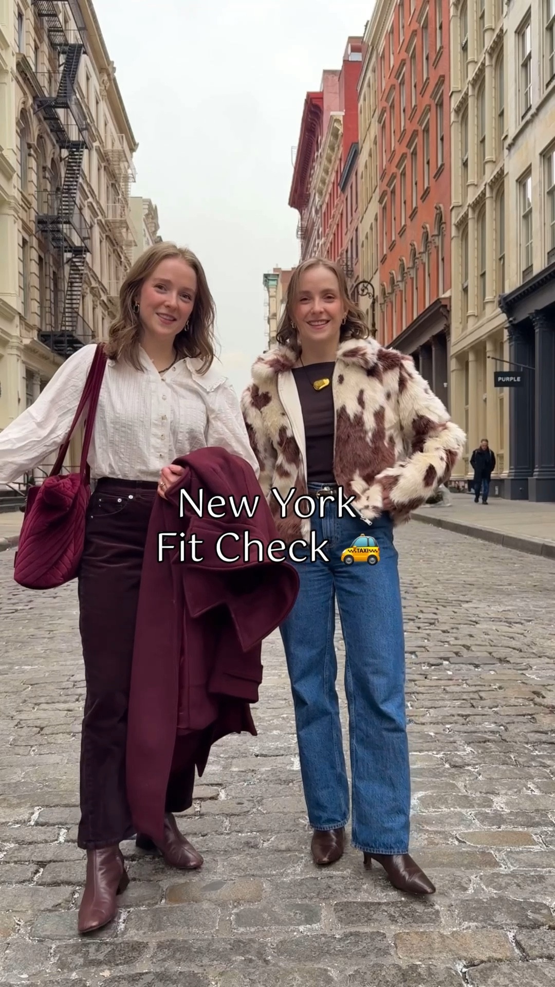 What we’re wearing in nyc today! Faux fur jacket 
25 short denim jeans
Small Spanx corduroy pants. Code TWOSCOOPSXSPANX 

#LTKSeasonal #LTKSaleAlert #LTKPetite