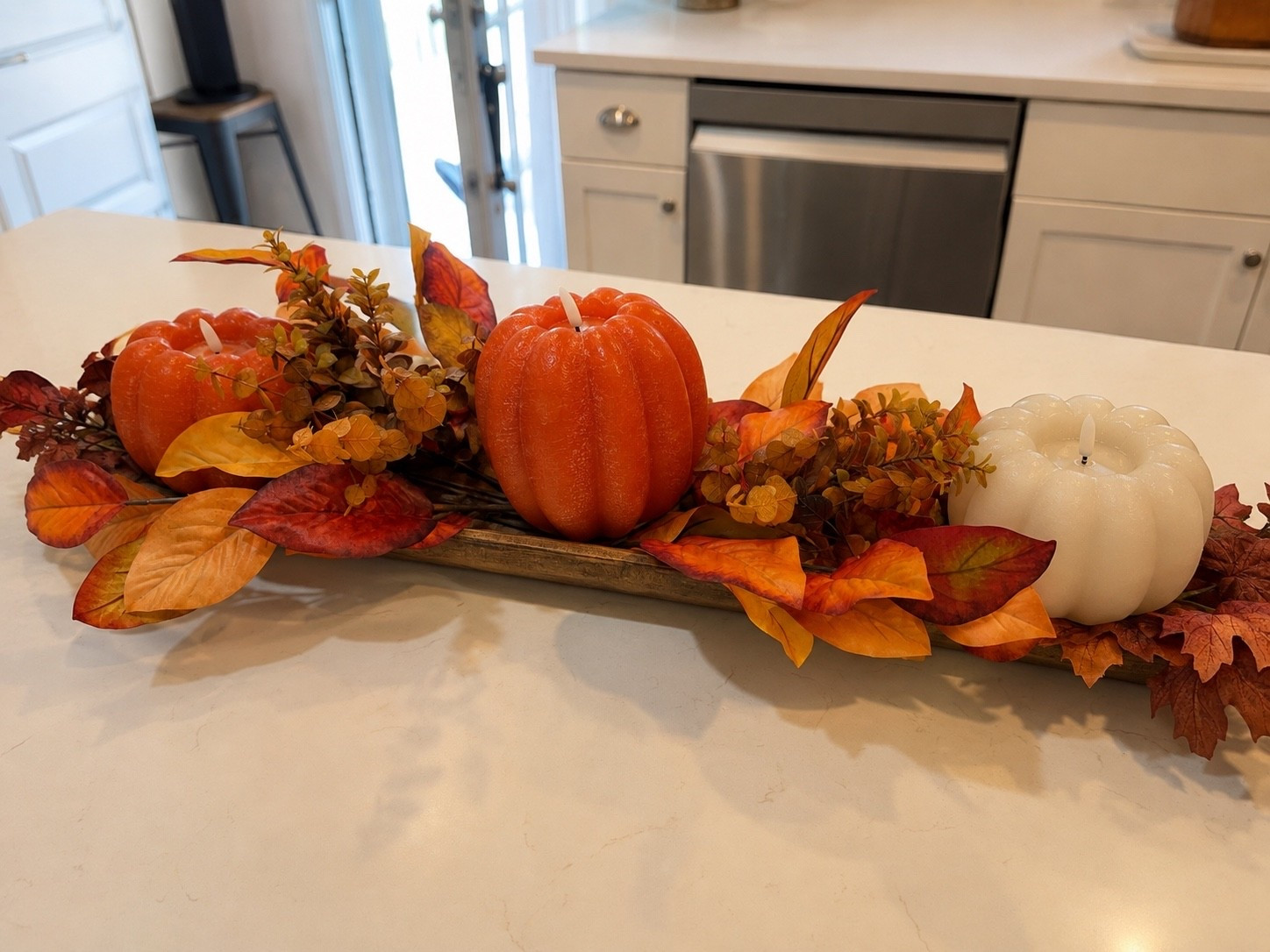 Fall has officially made its way into my kitchen. I love how a few warm autumn colors can instantly make a space feel so cozy. Linking everything I used to create this simple fall centerpiece!

#LTKHome #LTKSeasonal #FallDecor #FallHomeDecor #KitchenDecor #CozyHome #AutumnDecor #FallInspo

#LTKSeasonal #LTKHome