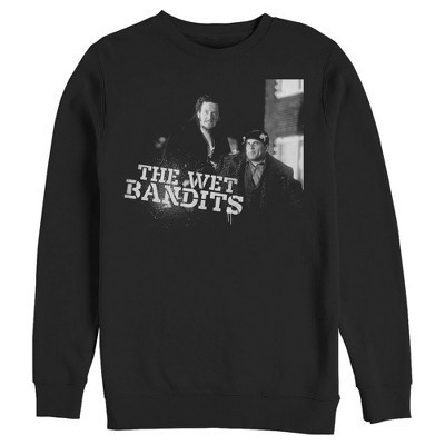 Men's Home Alone The Wet Bandits  Sweatshirt - Black - 2X Large | Target