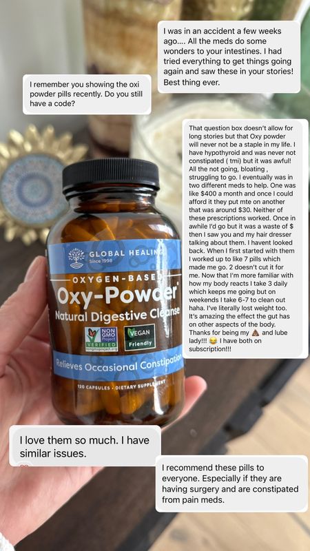 I don’t call them the magic poop pills for nothing! Timed to work in 8 hours for a pleasant 💩 experience. I couldn’t live without them. #GlobalHealingPartner @globalhealingofficial