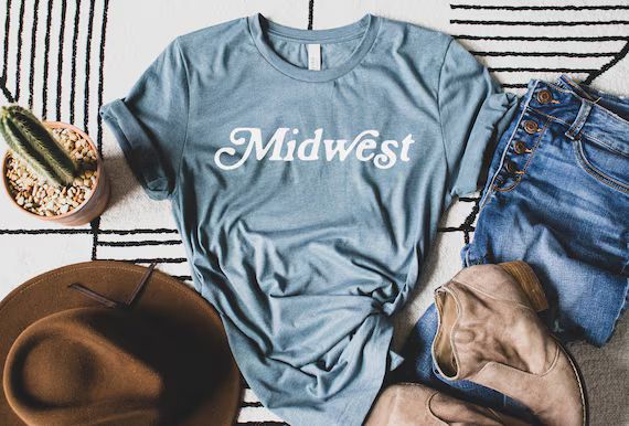 Midwest Shirt, Minnesota Shirt, Midwest Is Best, Womens Graphic Tees, Birthday Gifts For Her, Cas... | Etsy (US)