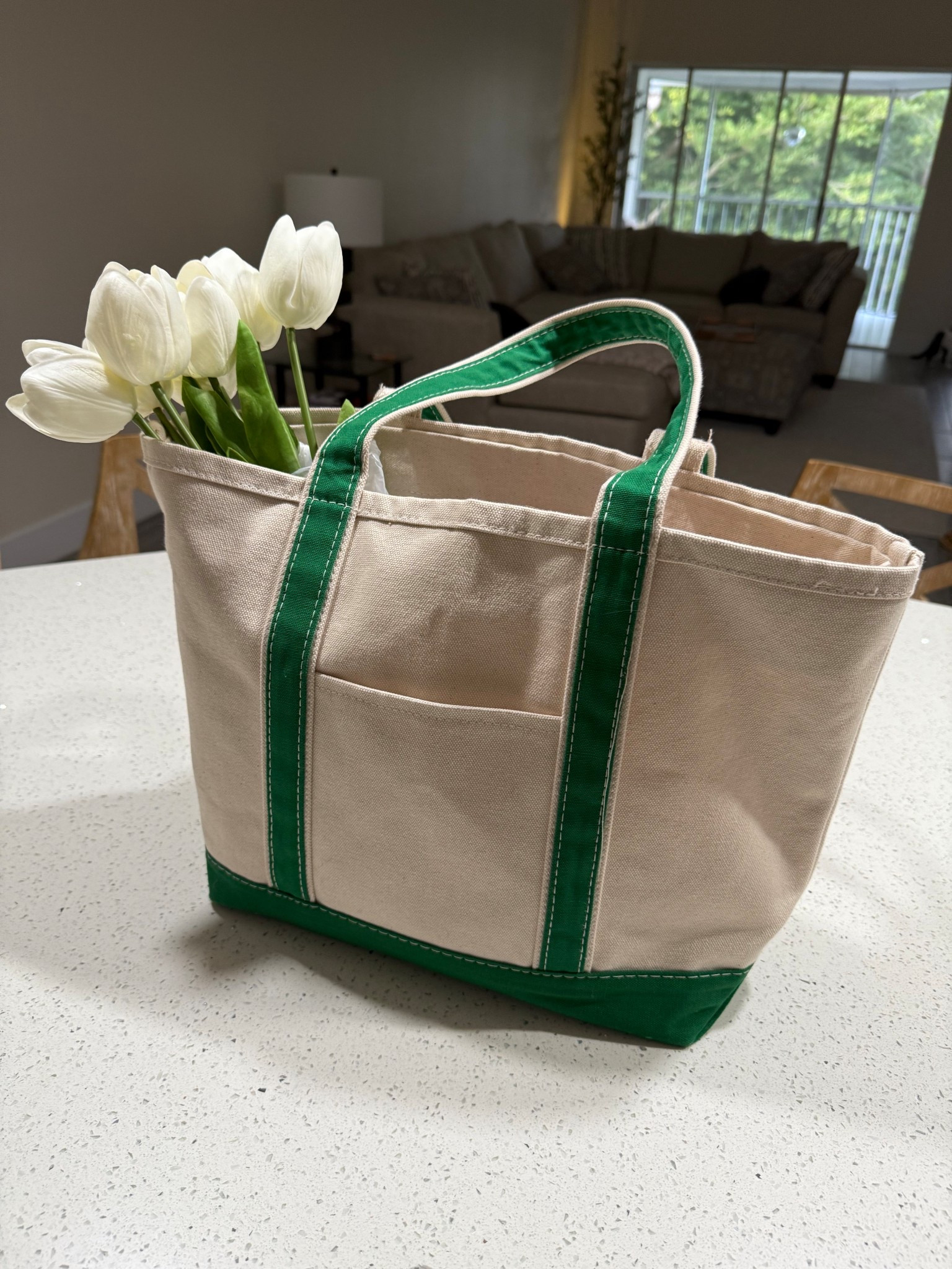 Tote and faux tulips 

#LTKWorkwear #LTKHome #LTKSpringSale