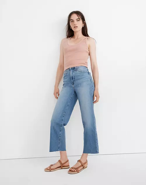 The Perfect Vintage Wide-Leg Crop Jean in Catlin Wash | Madewell