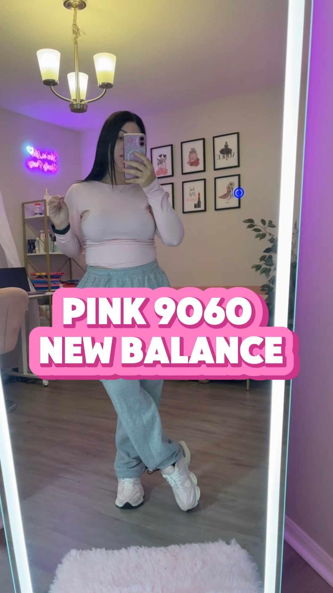 The most comfortable pink new balance 9060