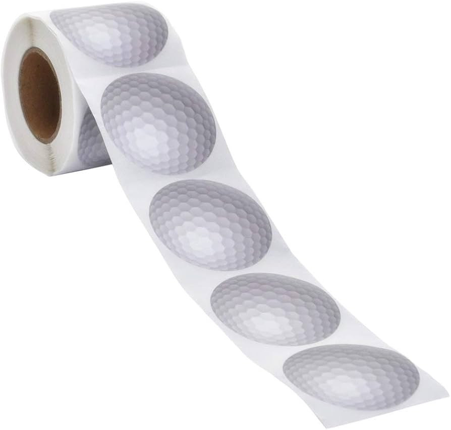 Muka 250 PCS 2" Golfball Stickers, Waterproof & Standard Permanent Self-Adhesive Stickers, Sports... | Amazon (US)