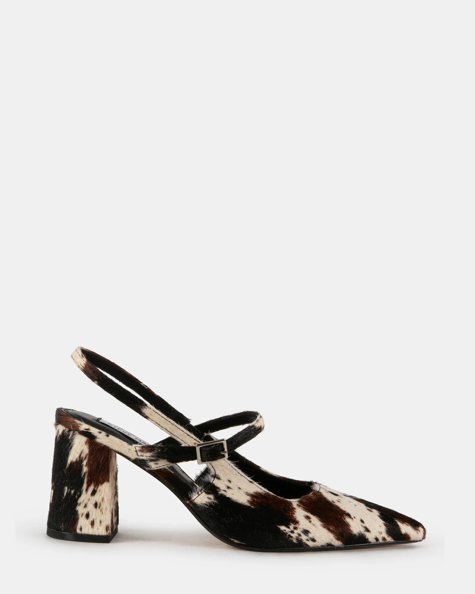 CROWNN-H Cow Pointed-Toe Slingback Mary Jane | Women's Designer Heels | Steve Madden (Canada)