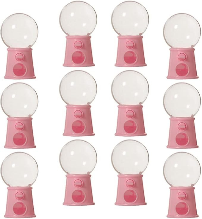 12Pcs Gumball Machine Candy Dispenser Bubble Gum Machine Mini Candy Dispenser Candy Machine Dispe... | Amazon (US)