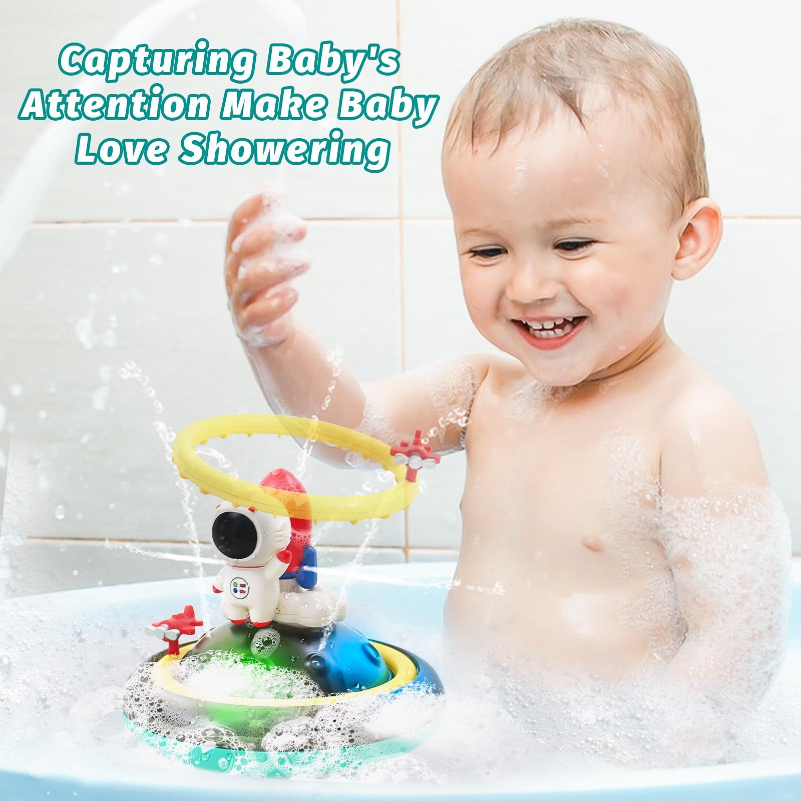 Baby Bath Toys, Automatic Spray Water Toddler Bath Toys, Induction Sprinkler Bathtub Toys, Rechar... | Amazon (US)