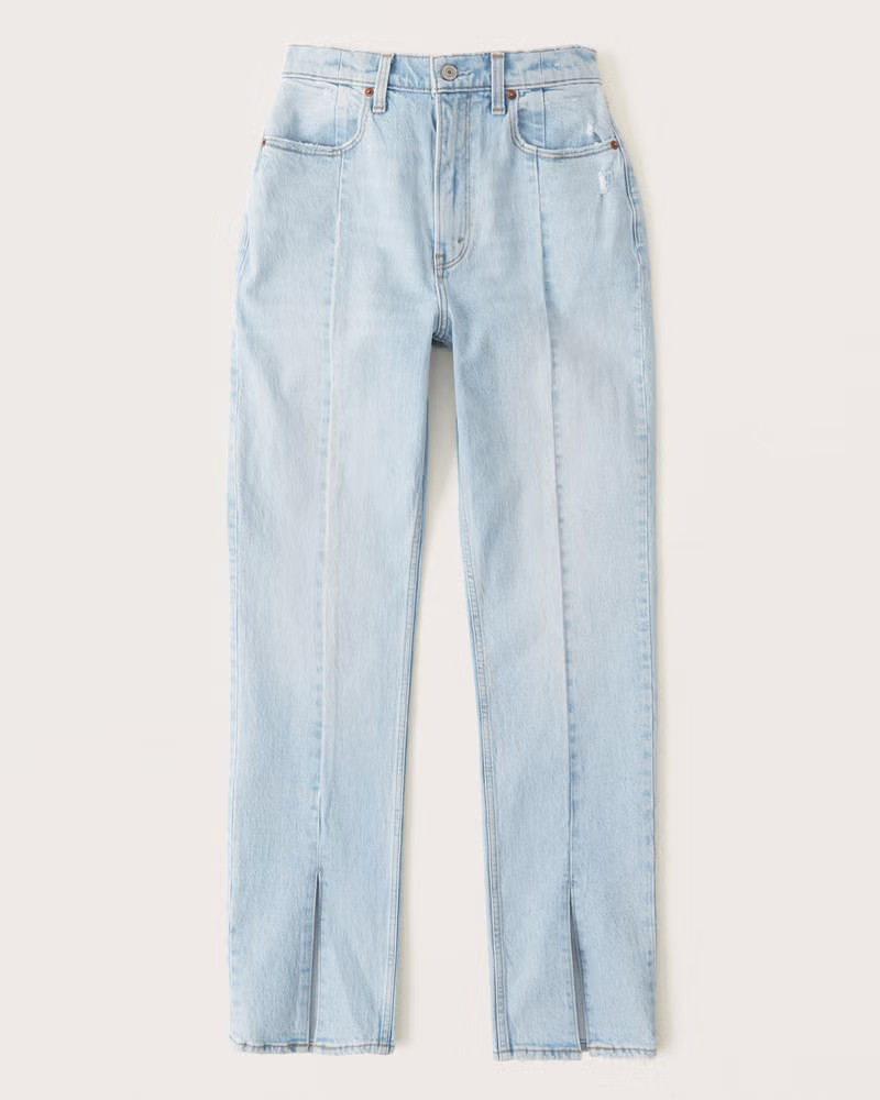 Curve Love Ultra High Rise 90s Straight Jean | Abercrombie & Fitch (US)