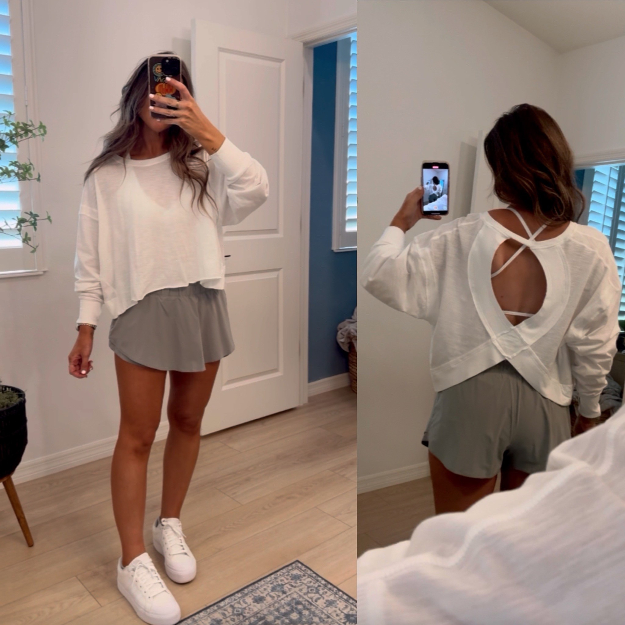 TTS small both. I wore this skort nonstop last summer and fall. I own multiple colors! It’s THE BEST!!! 
If you’re new here, here’s my stats: just shy of 5’4, size 2 or S is my TTS (true to size). #amazonspringsale #amazonprime #amazonoutfits #amazonoutfitideas #amazonoutfit #amazonprimemom #momoutfits #momoutfitideas #momoutfitinspo #neutraloutfits #neutraloutfitinspo #neutraloutfit #casualoutfitsdaily 

