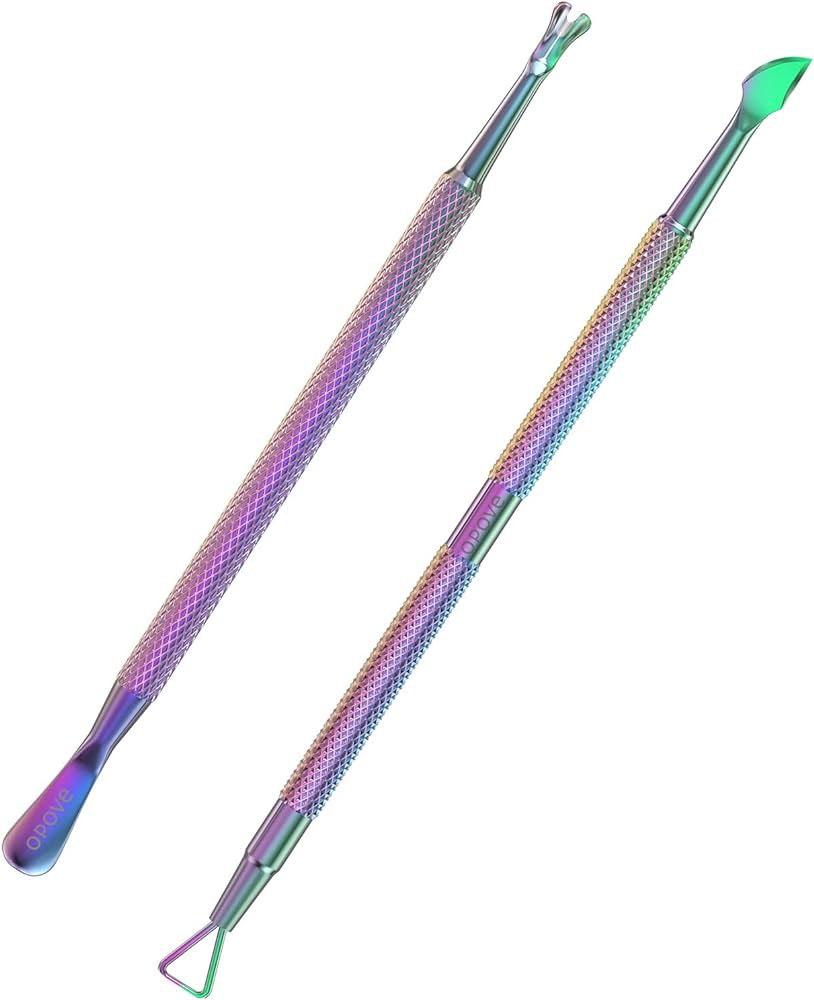 Cuticle Pusher Nail Polish Remover Stainless Steel Manicure Tool Set Gel Nail Polish Peeler Scrap... | Amazon (US)