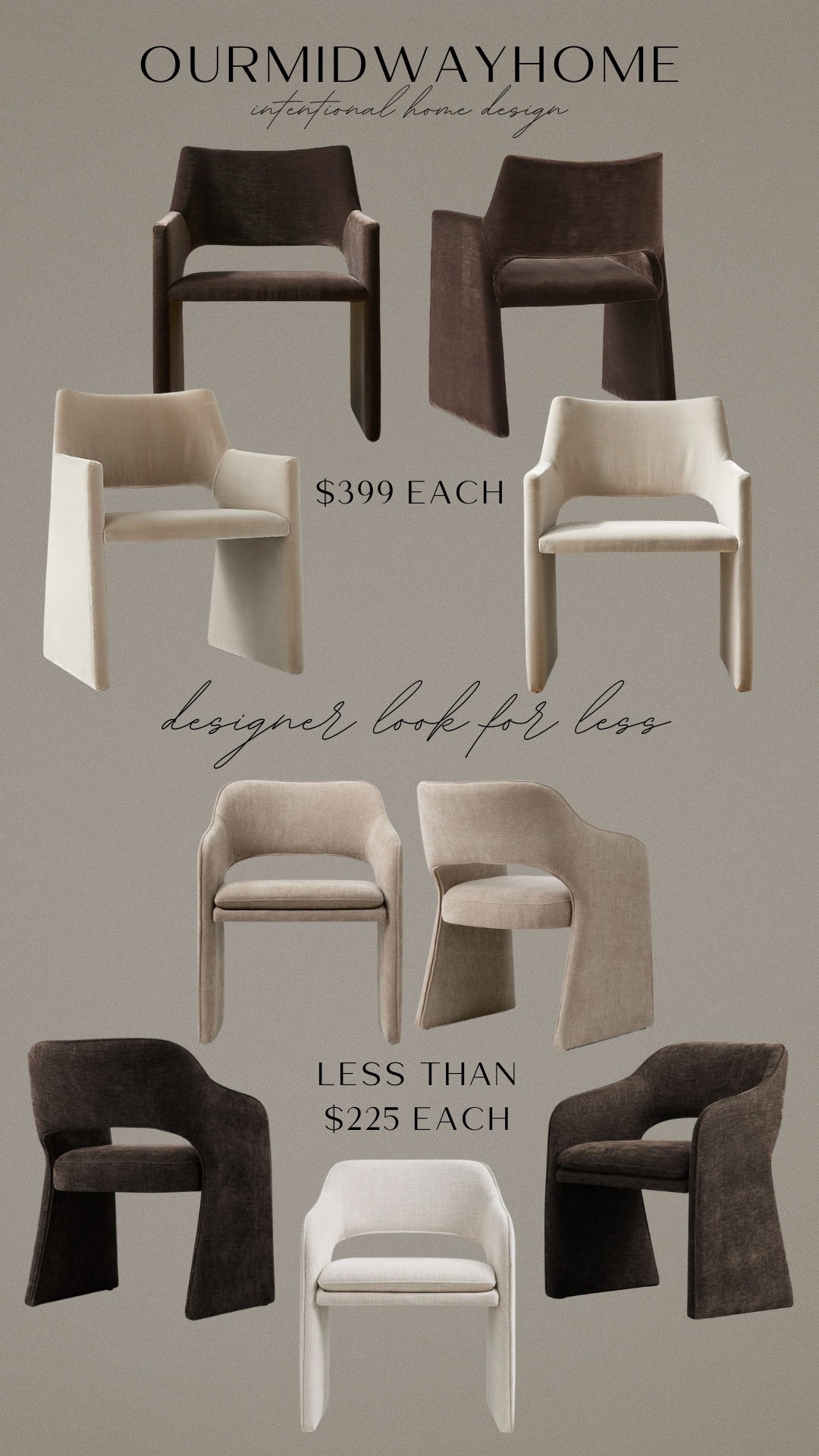 Designer look for less version of my most requested dining chairs 🤎 These come in several color options and I loved the slightly more curved design! 

Wayfair Dupe
Affordable home decor
Designer look for less
Organic modern 

#LTKSaleAlert #LTKHome