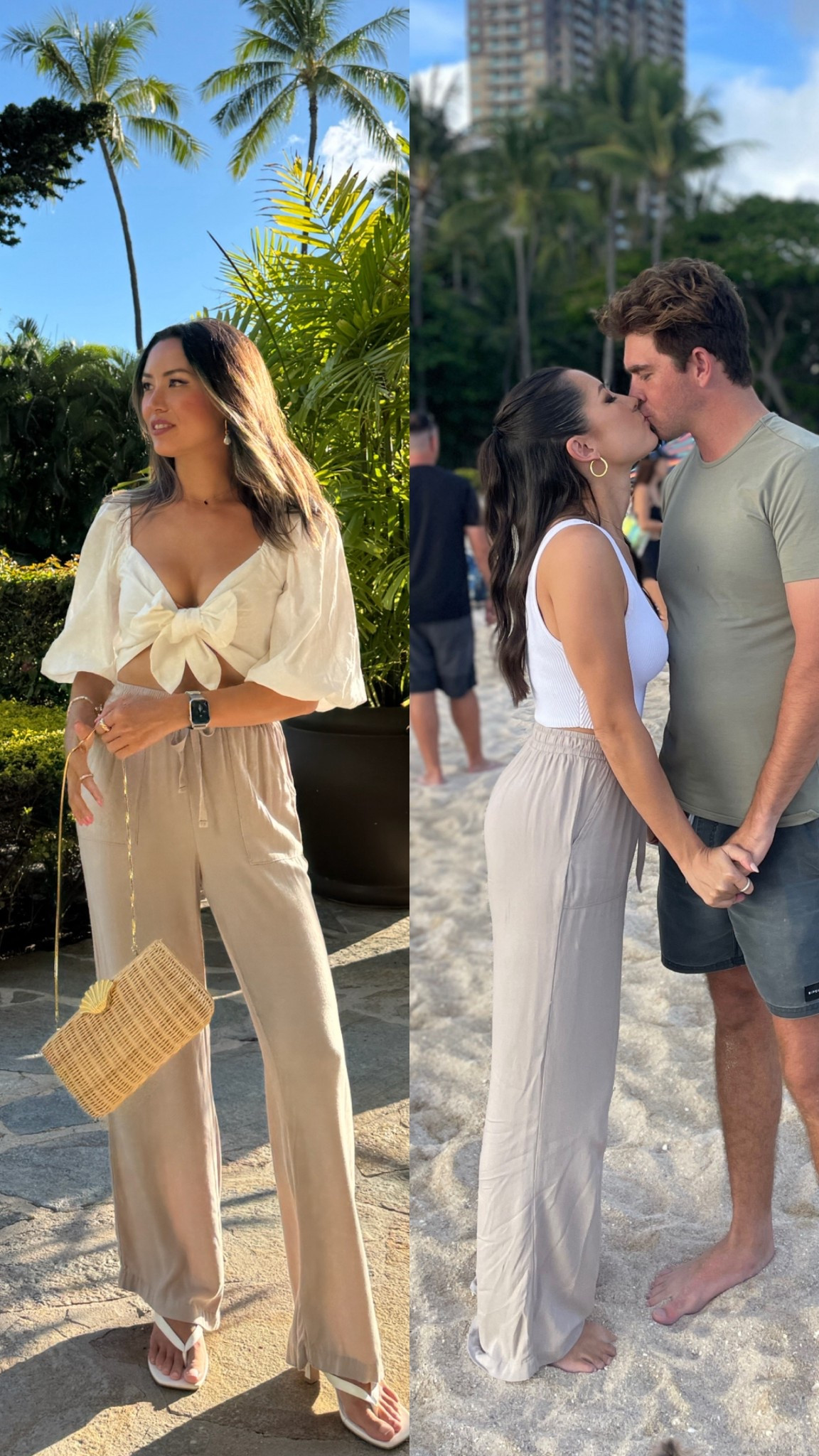 The absolute comfiest and cutest pants I own! They can be worn with kitten heels or flat sandals, and they are under $100!

#LTKSeasonal #LTKFindsUnder100