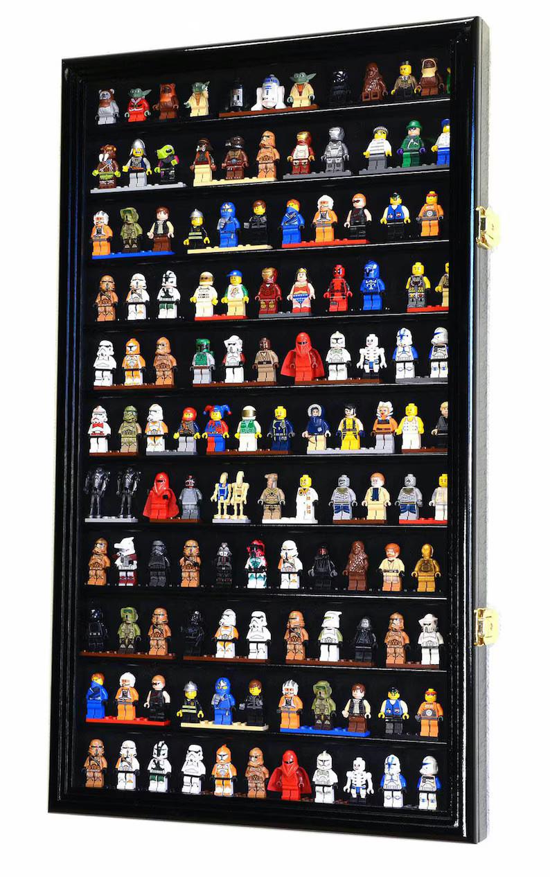 120 Minifigures Display Case Cabinet Miniatures Figurines Small Action Figure Toys Collectible Wa... | Etsy (US)
