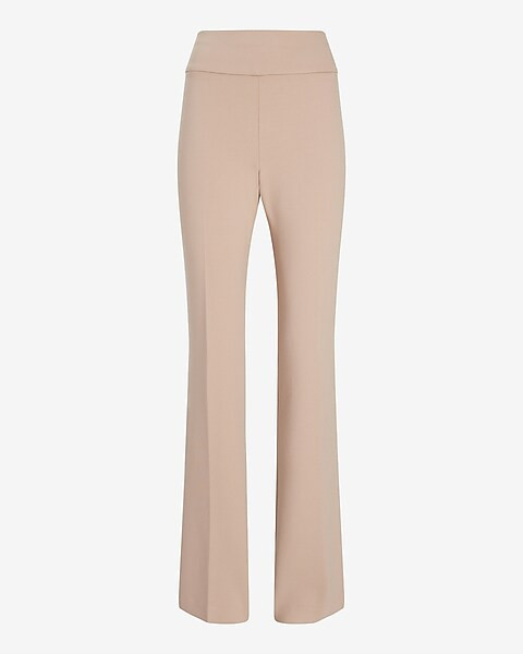 High Waisted Luxe Comfort Knit Bootcut Columnist Pant | Express