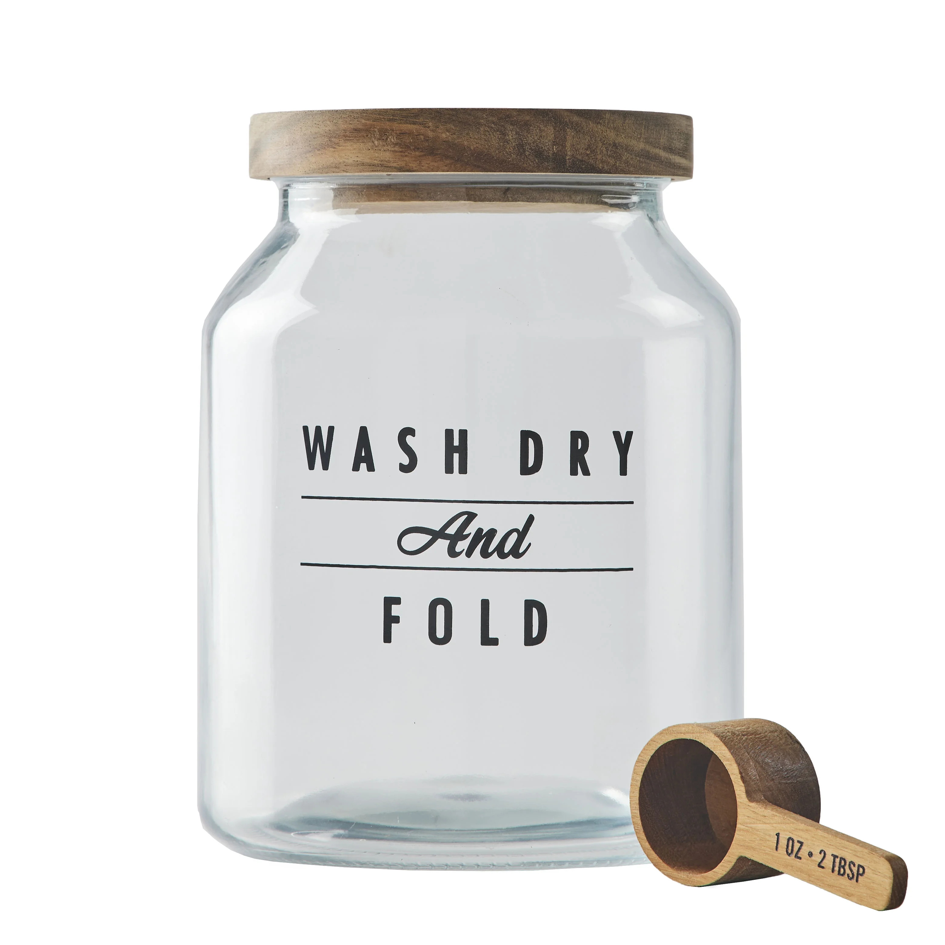 Better Homes & Gardens Medium Glass Laundry Detergent Container with Scoop, Adult - Walmart.com | Walmart (US)