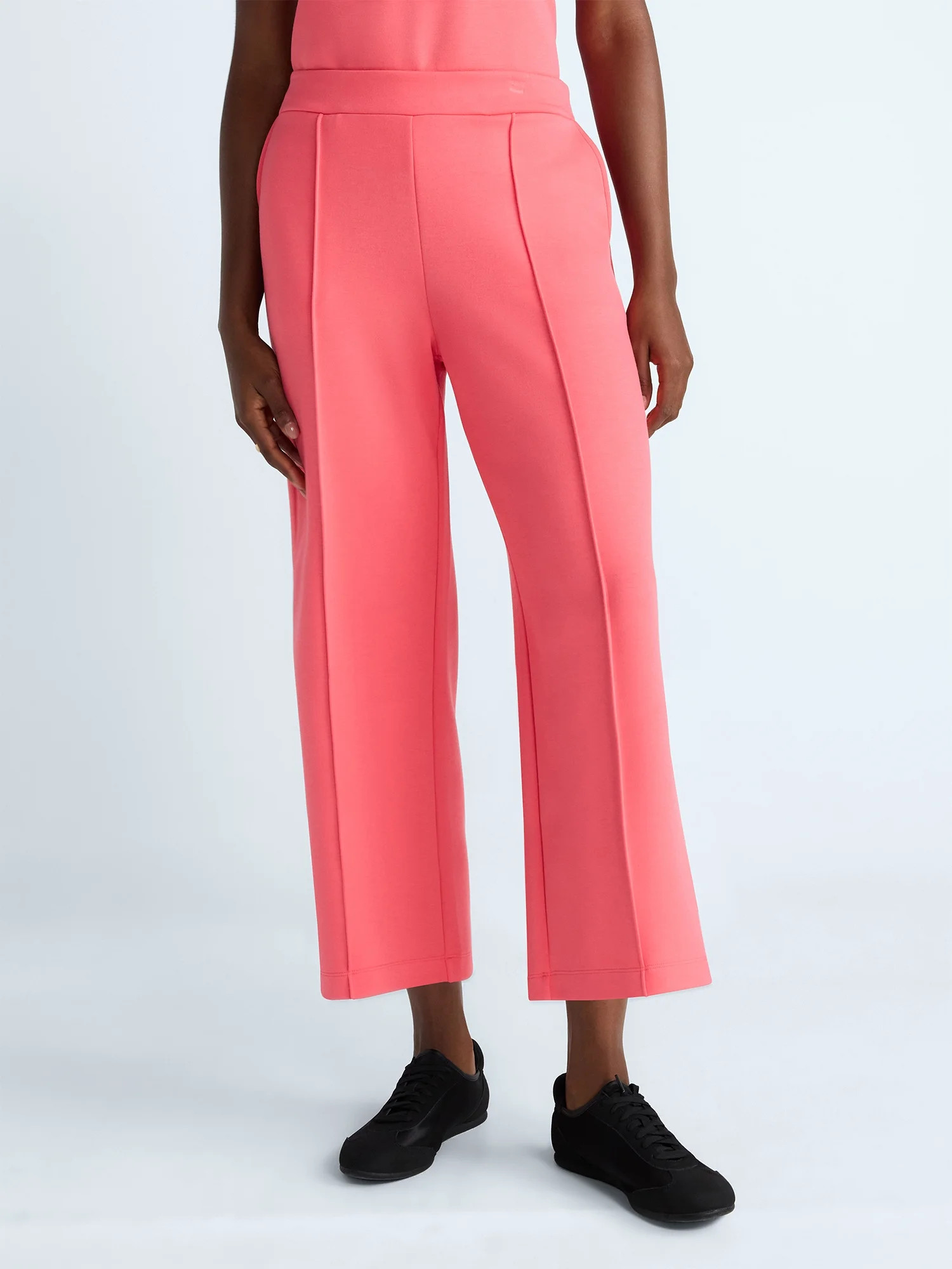 Scoop Women's and Women's Plus Scubaknit Cropped Seamed Pants, 24'' Inseam, Sizes XS-4X | Walmart (US)