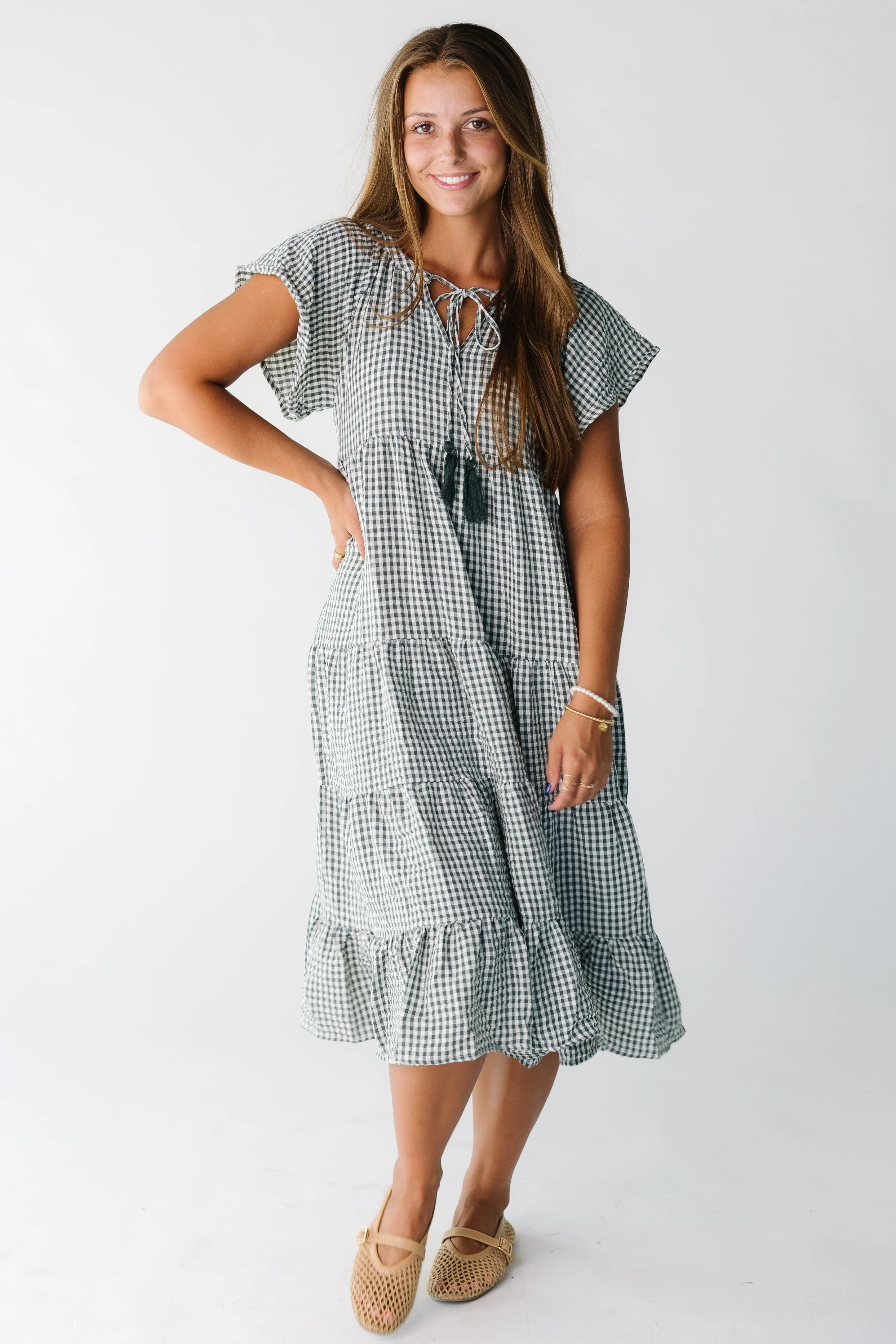 Brass & Roe Elmina Gingham Dress | Called To Surf